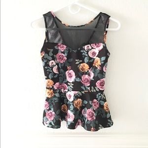 Peplum floral top